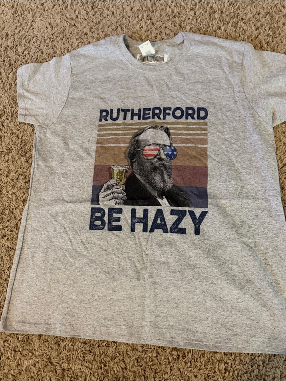 Rutherford Be Hazy Graphic Tee - Heather Gray